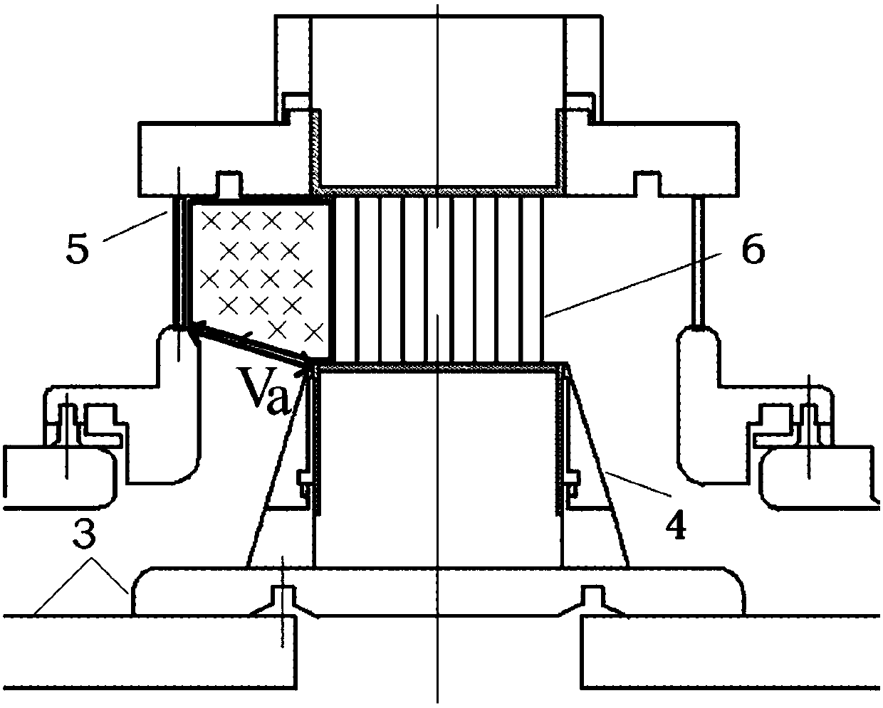 A Z-pinch wire array load voltage measuring device and method