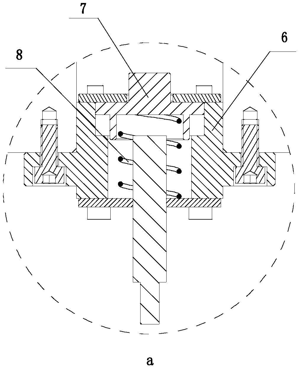 Attitude adjustment ball head device for aircraft assembly