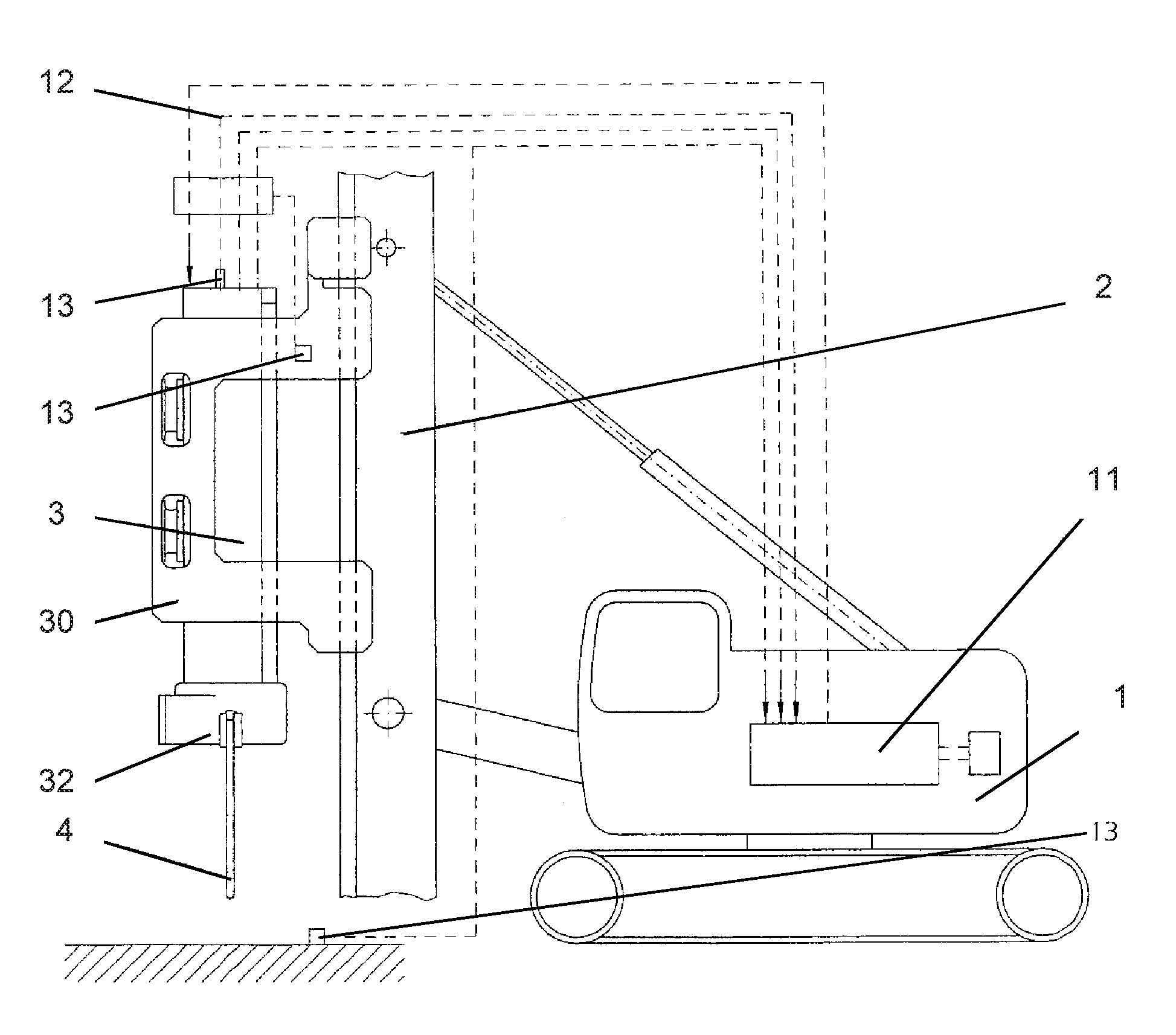 Apparatus for pile-driving or drilling
