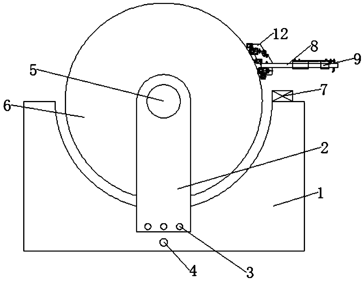 Copper foil washing device of crude foil engine