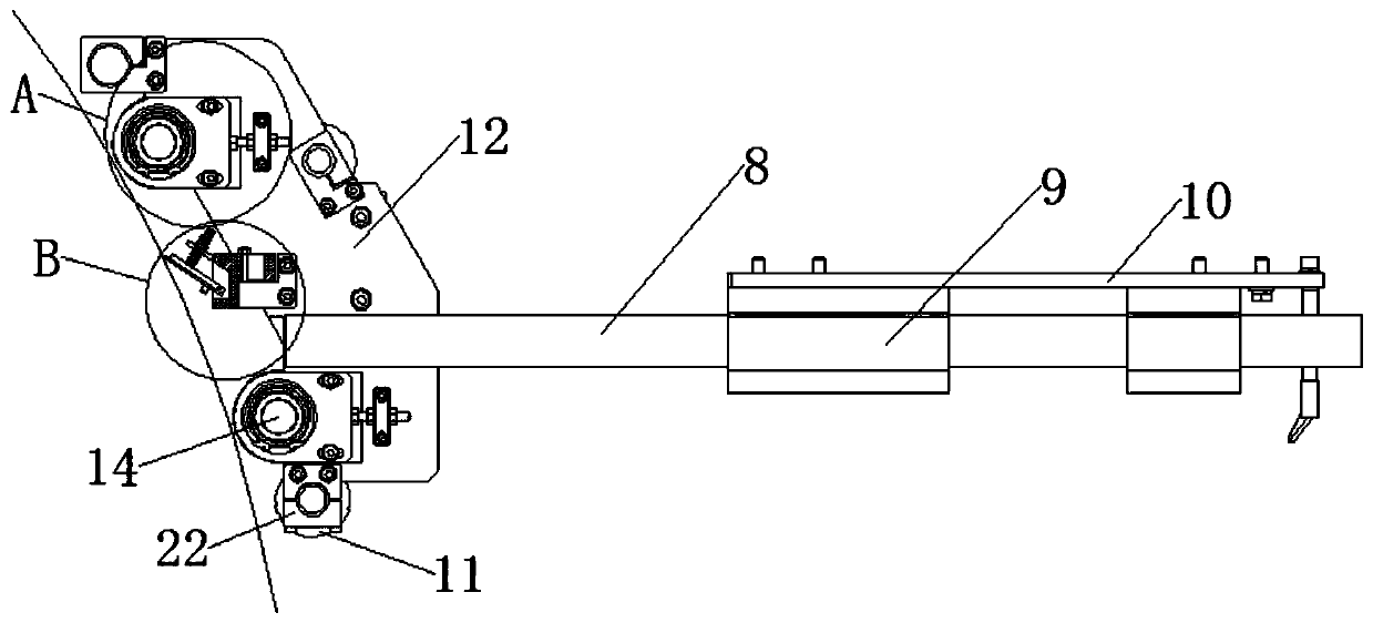 Copper foil washing device of crude foil engine