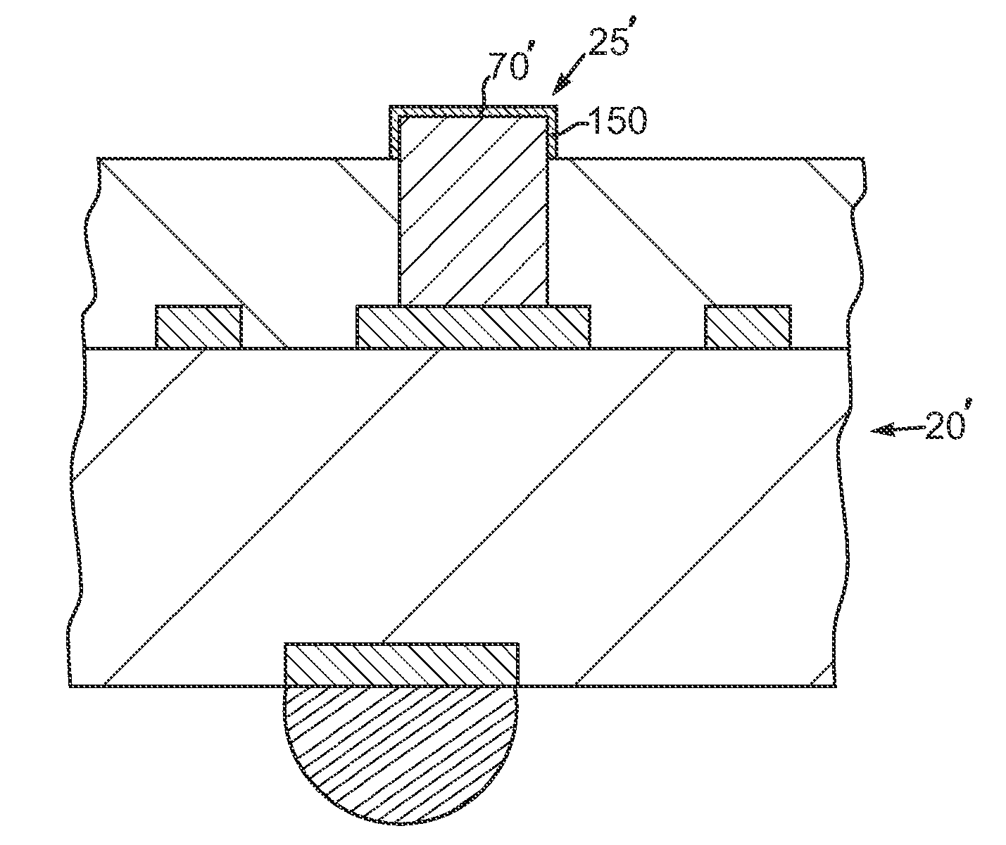 Circuit board with conductor post structure