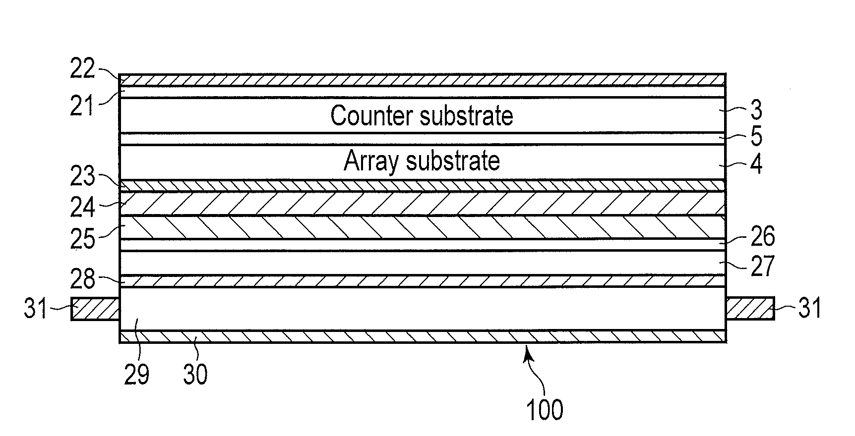 Liquid crystal display substrate and liquid crystal display device