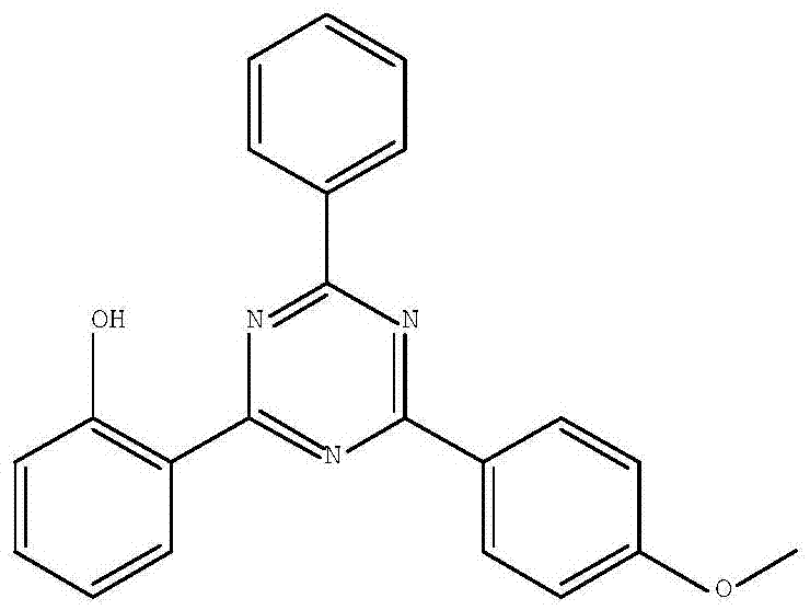 Synthetic method of 2-(2-hydroxyphenyl)-4-(4-methoxyphenyl)-6-phenyl-1,3,5-triazine