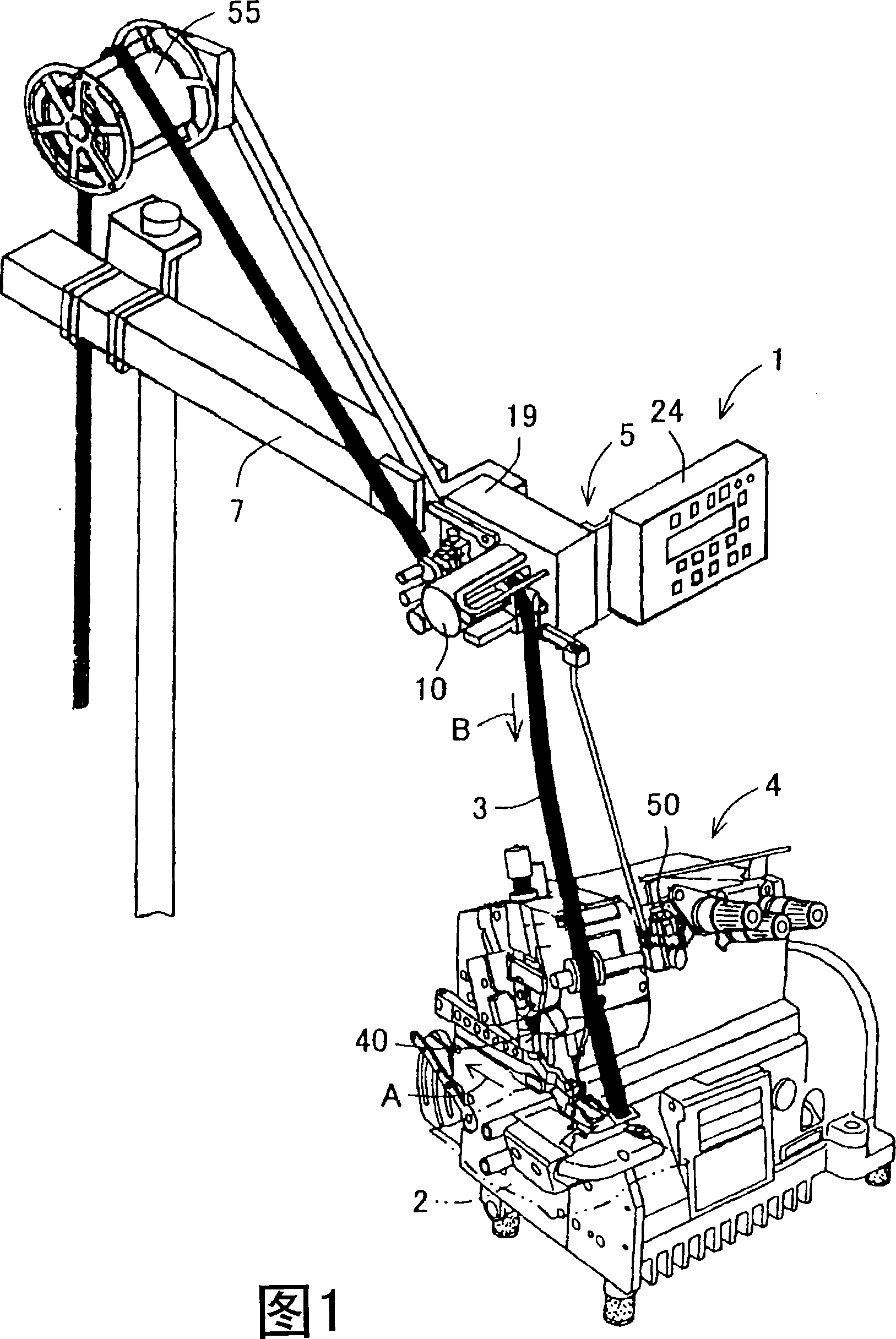 Belt sewing method and device