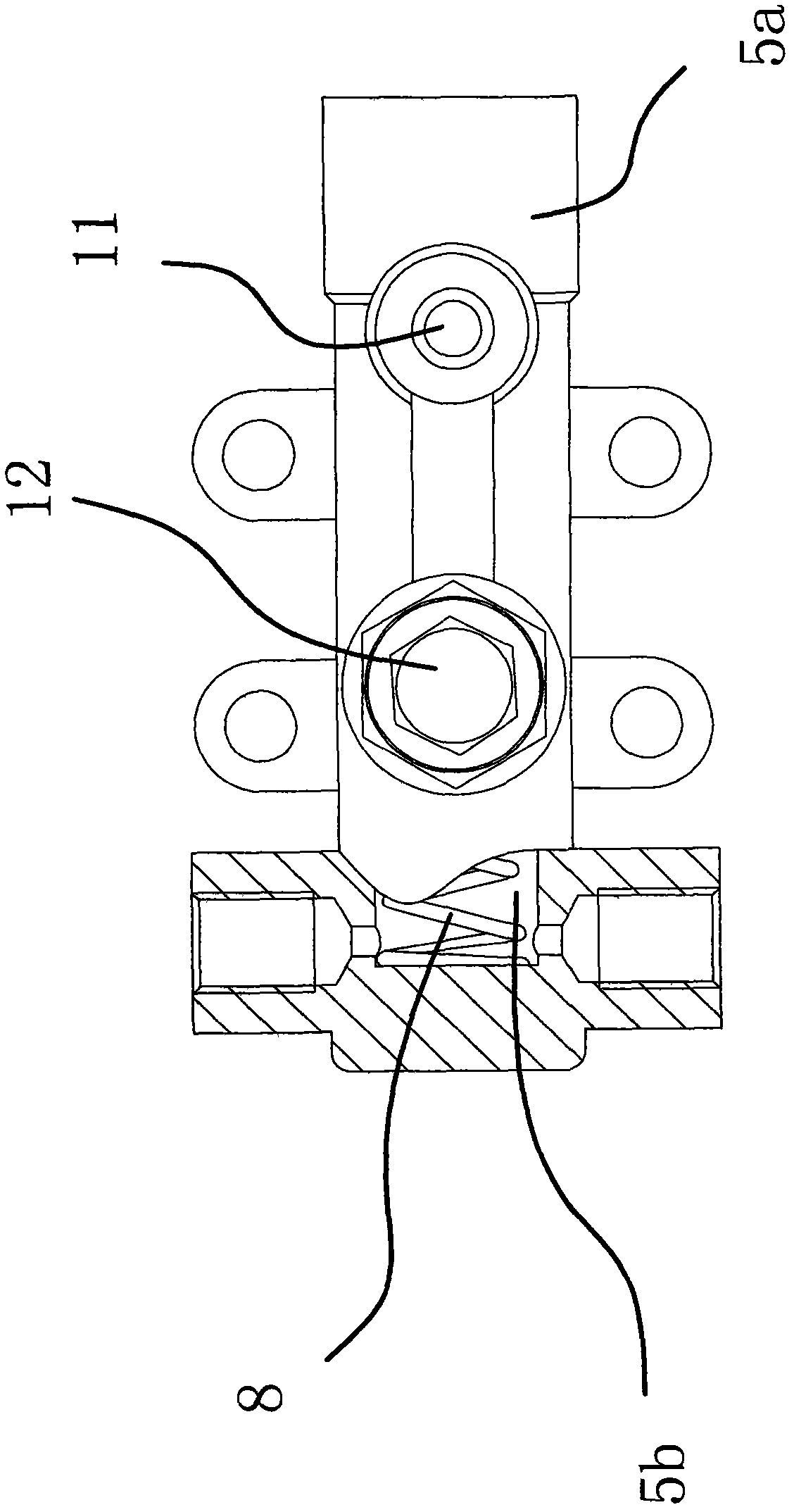 Two-dragging-three type front-rear linkage brake