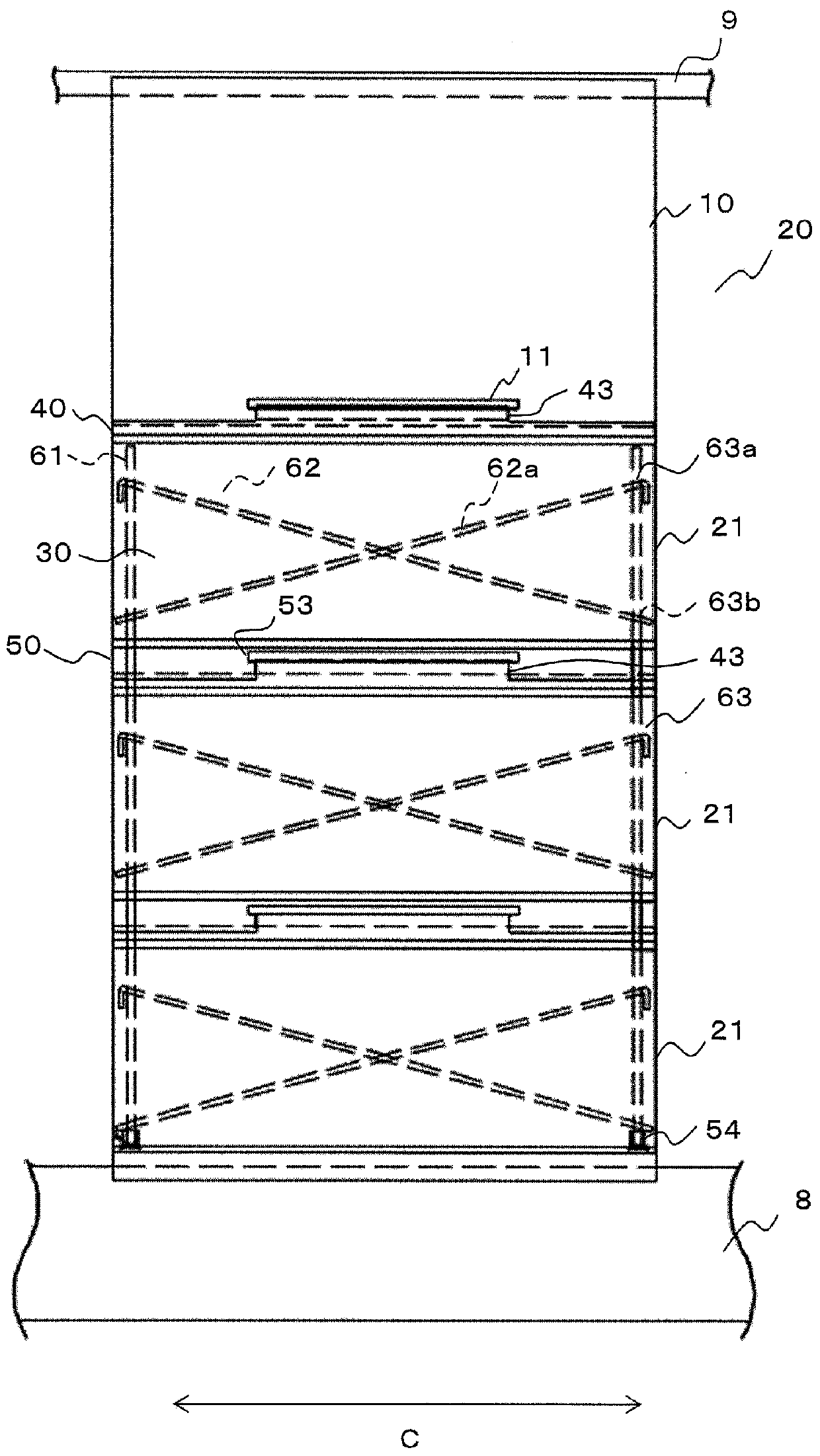 Elevator protective plate and method for assembling the protective plate