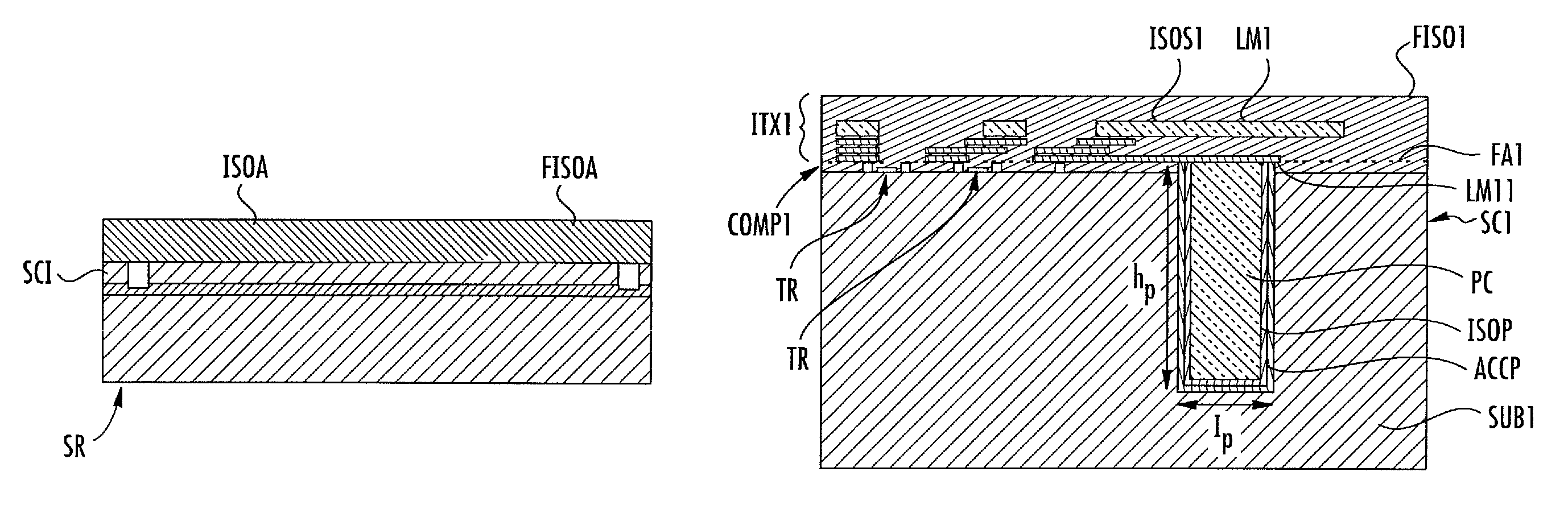 Method for formation of an electrically conducting through via