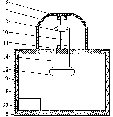 Automatic quantitative water feeding device for cattle and sheep breeding