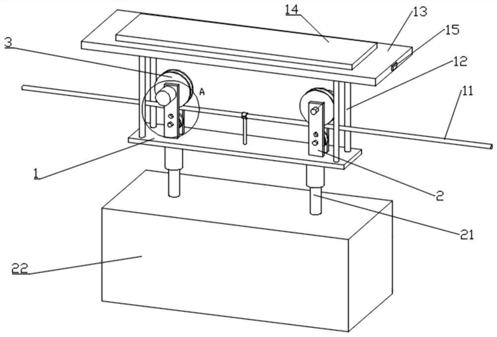 Automatic clamping mechanism of electric power inspection robot