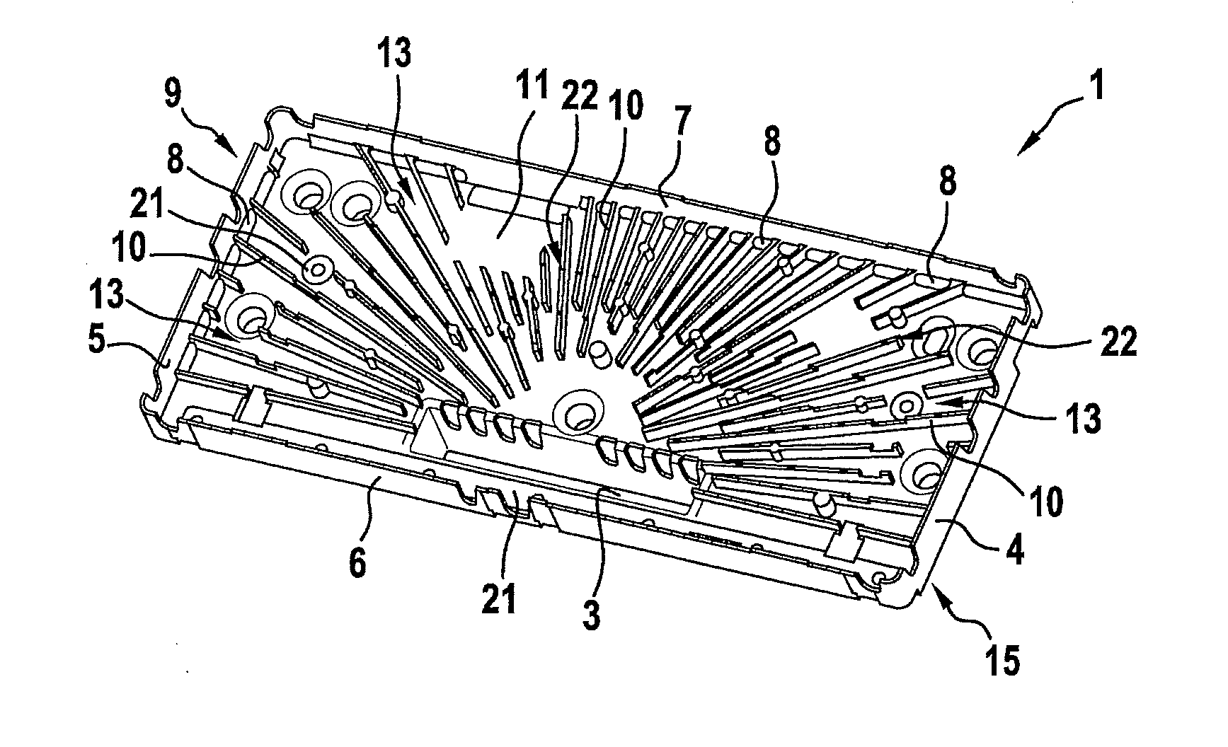 Carrier for a display module and display apparatus having such a carrier