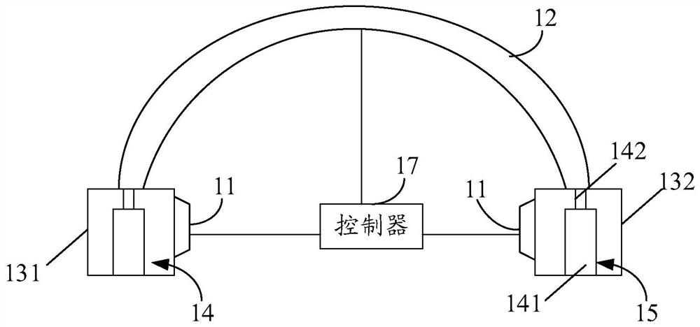 Paper roll blowing device and paper roll processing equipment