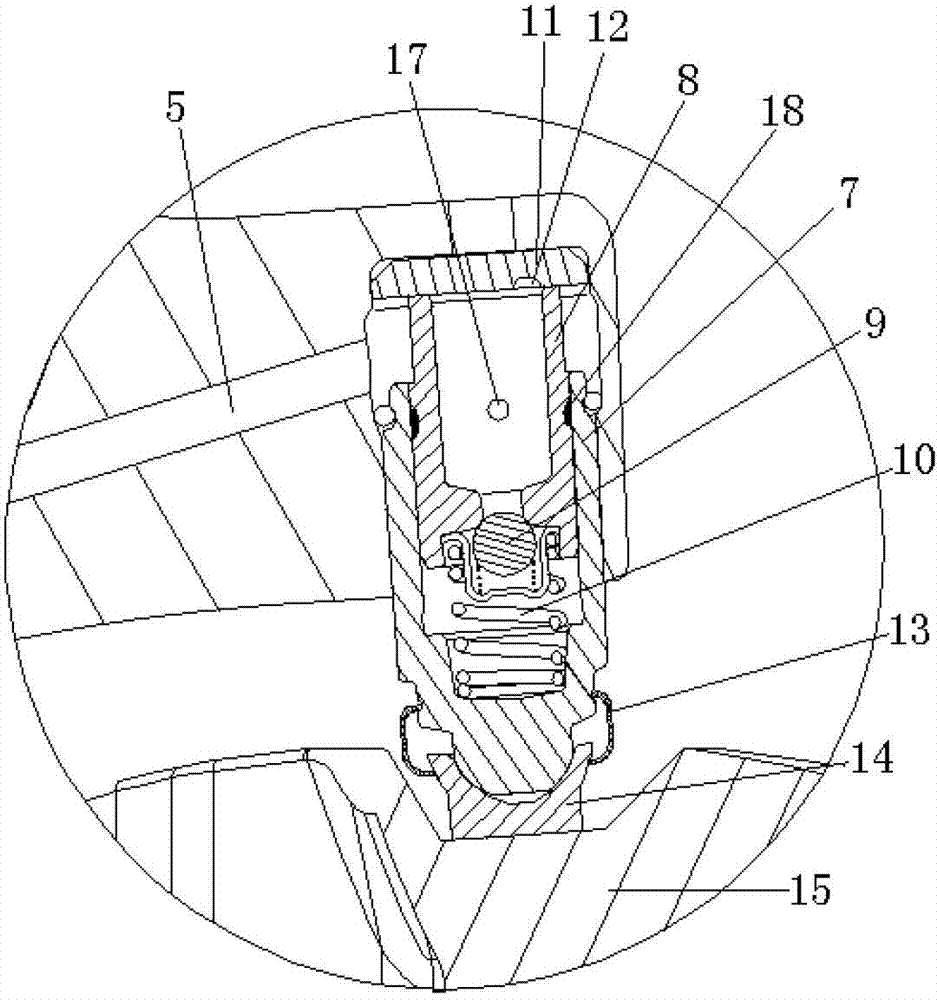 Roller-type hydraulic rocking arm component