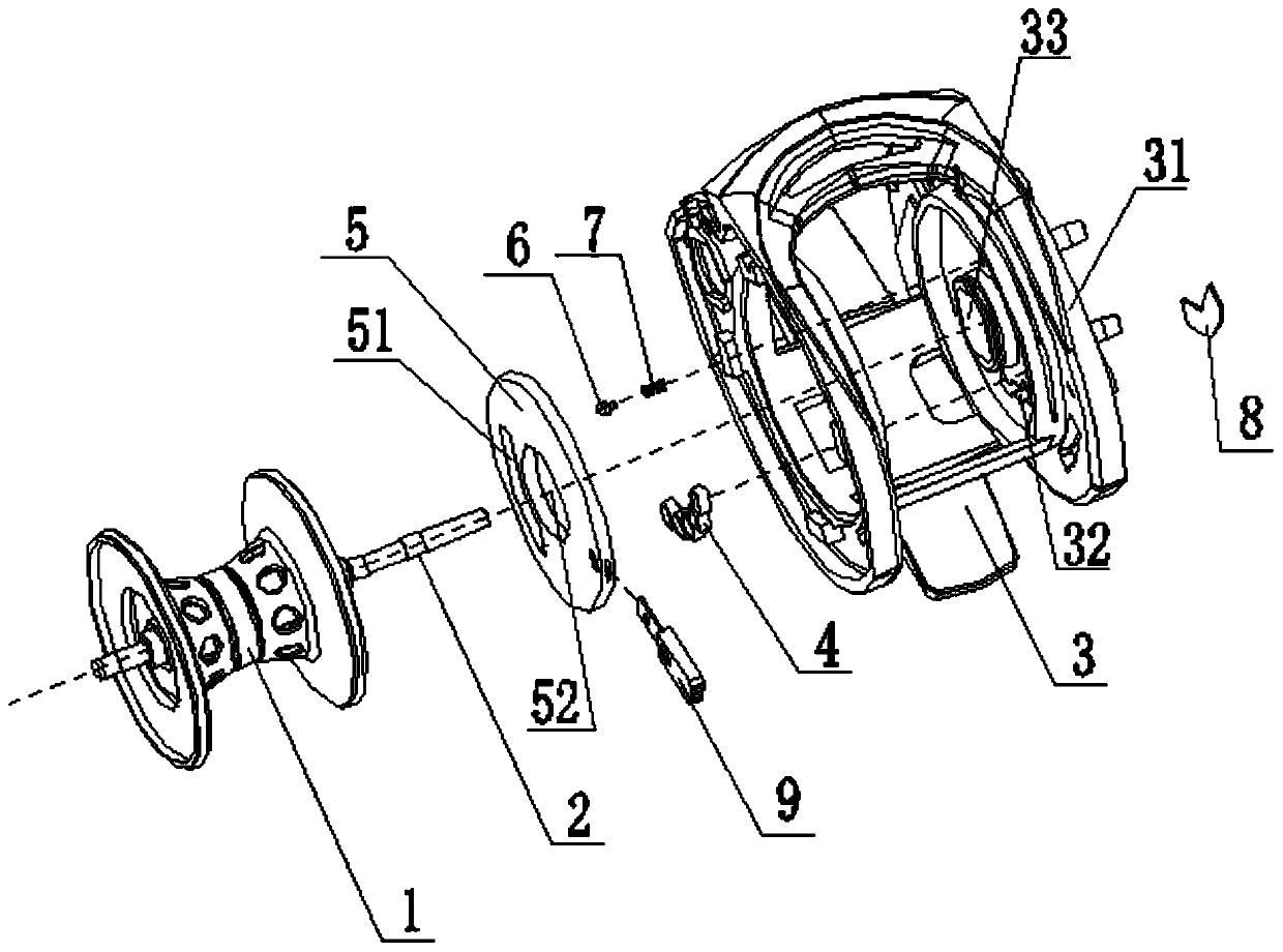 Fishing wire wheel with brake system on both sides of spool