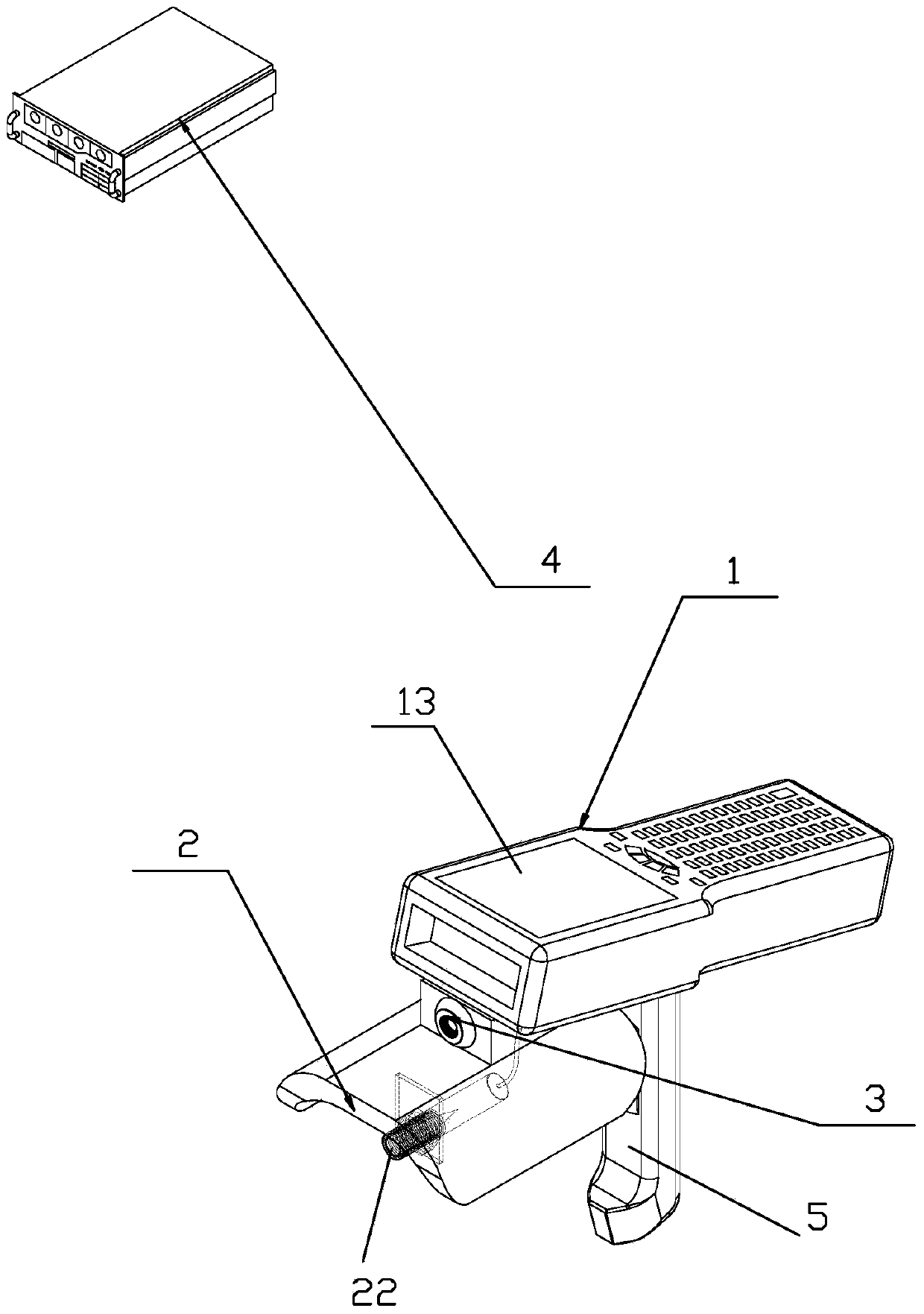 Handheld automatic livestock temperature collecting equipment and method