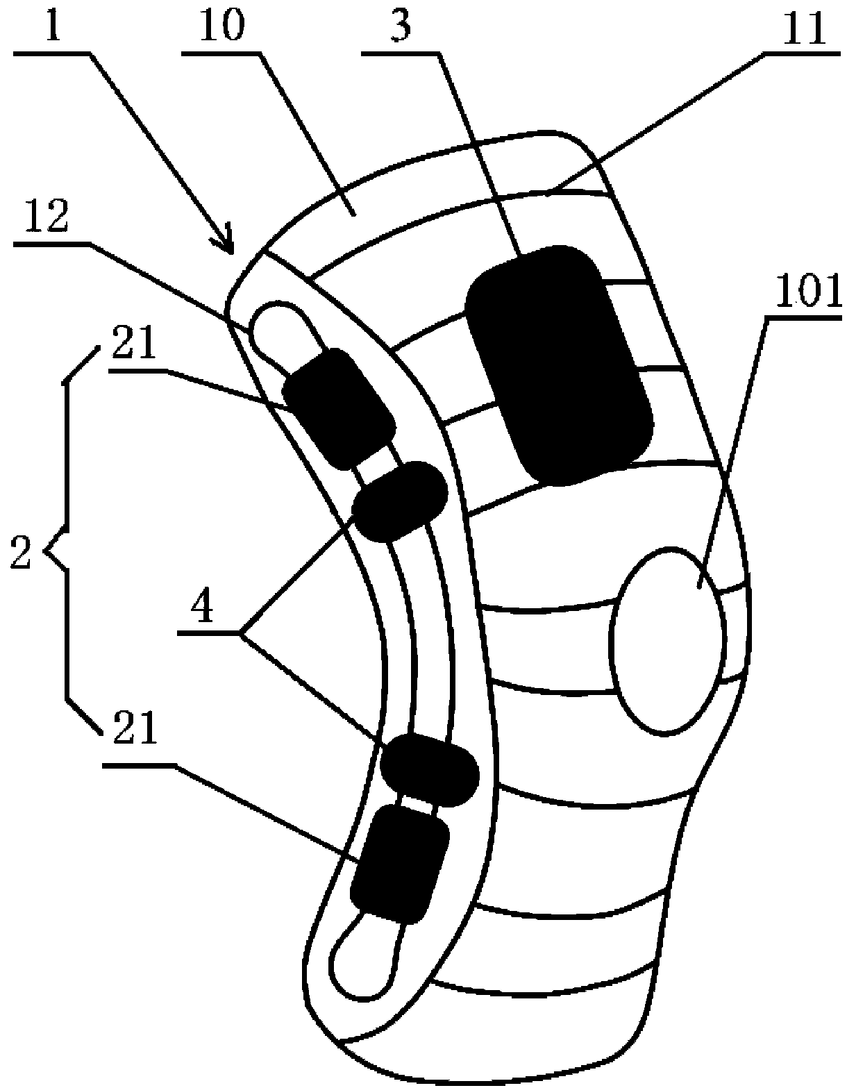 Wearable device for monitoring knee joint movement information