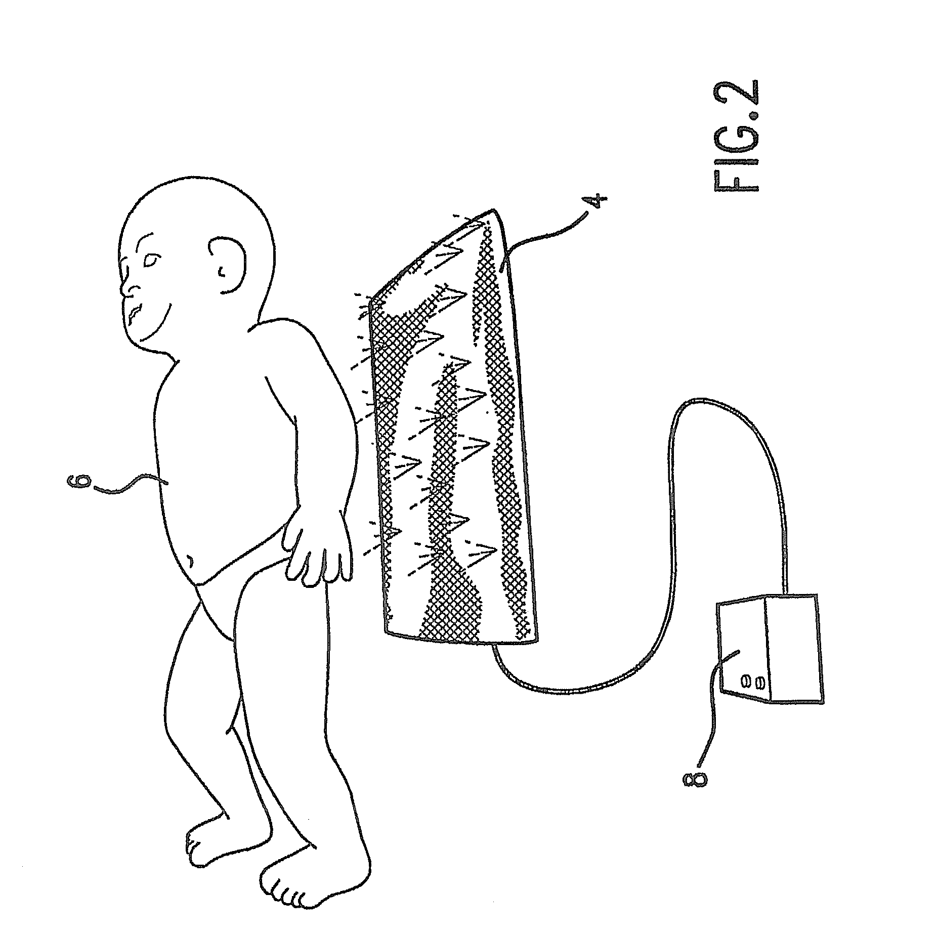 Device and method of phototherapy for jaundiced infants