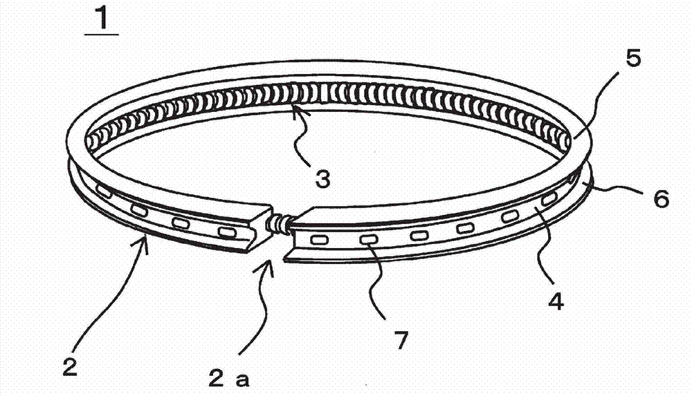 Oil ring for internal combustion engine