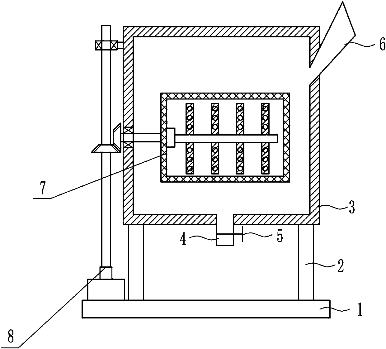 Milk powder mixing device for obstetrics department