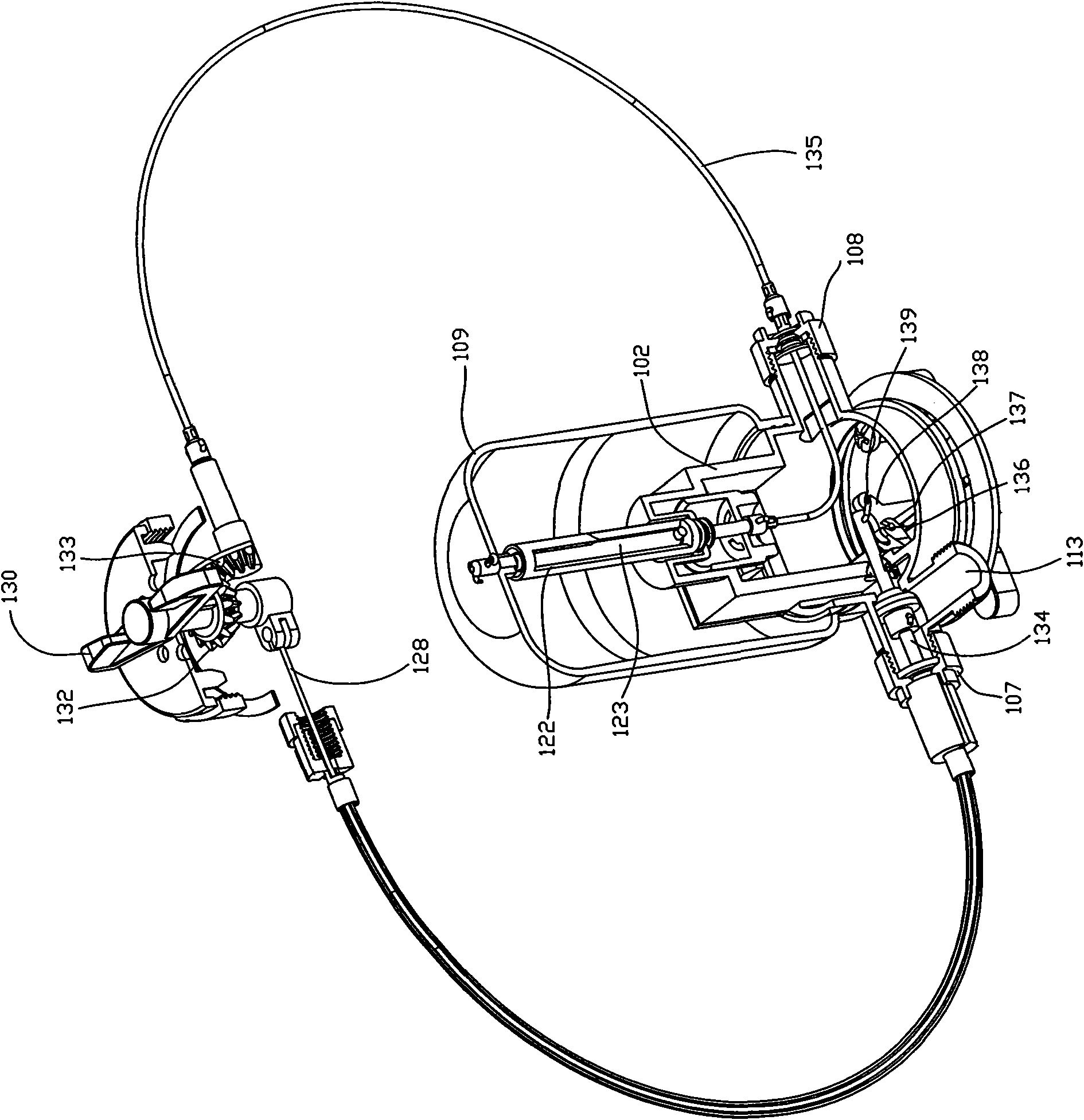 Step type deboost pressurized toilet flushing device