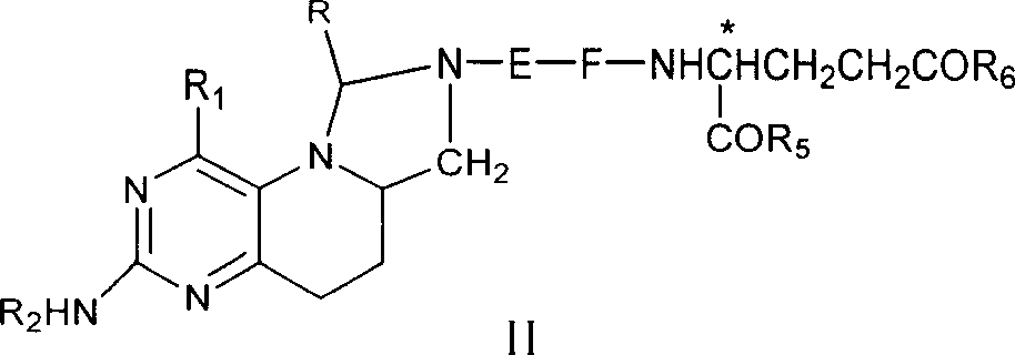 Tetrahydropyridine [3,2-d] pyridine compound and its uses for preparing antineoplastic drug
