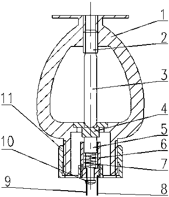 Temperature sensing glass ball temperature control switch