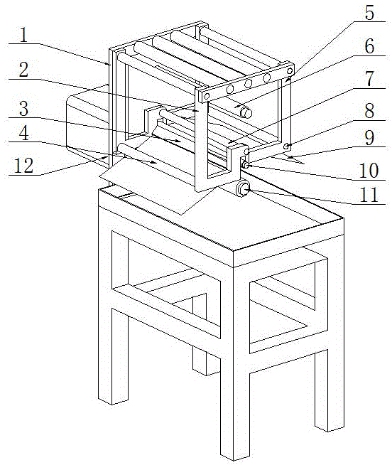 Device for separating battery diaphragm from positive and negative electrode plates