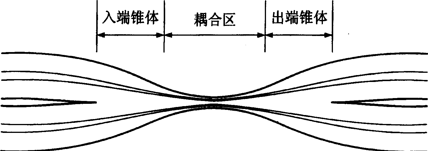 Passive full optical-fiber adjustable optical tapping element