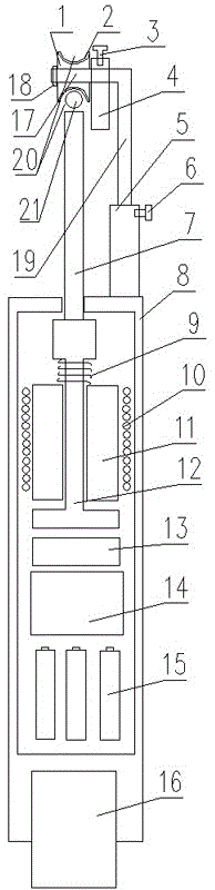 Electric deicing pickaxe and deicing method