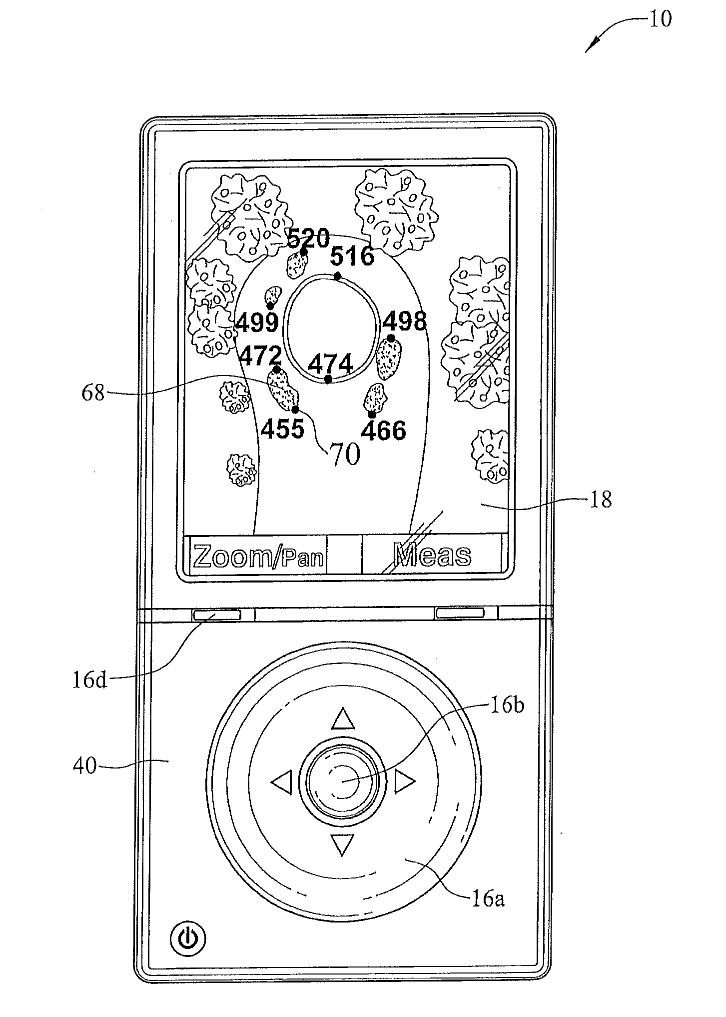 Golf GPS device