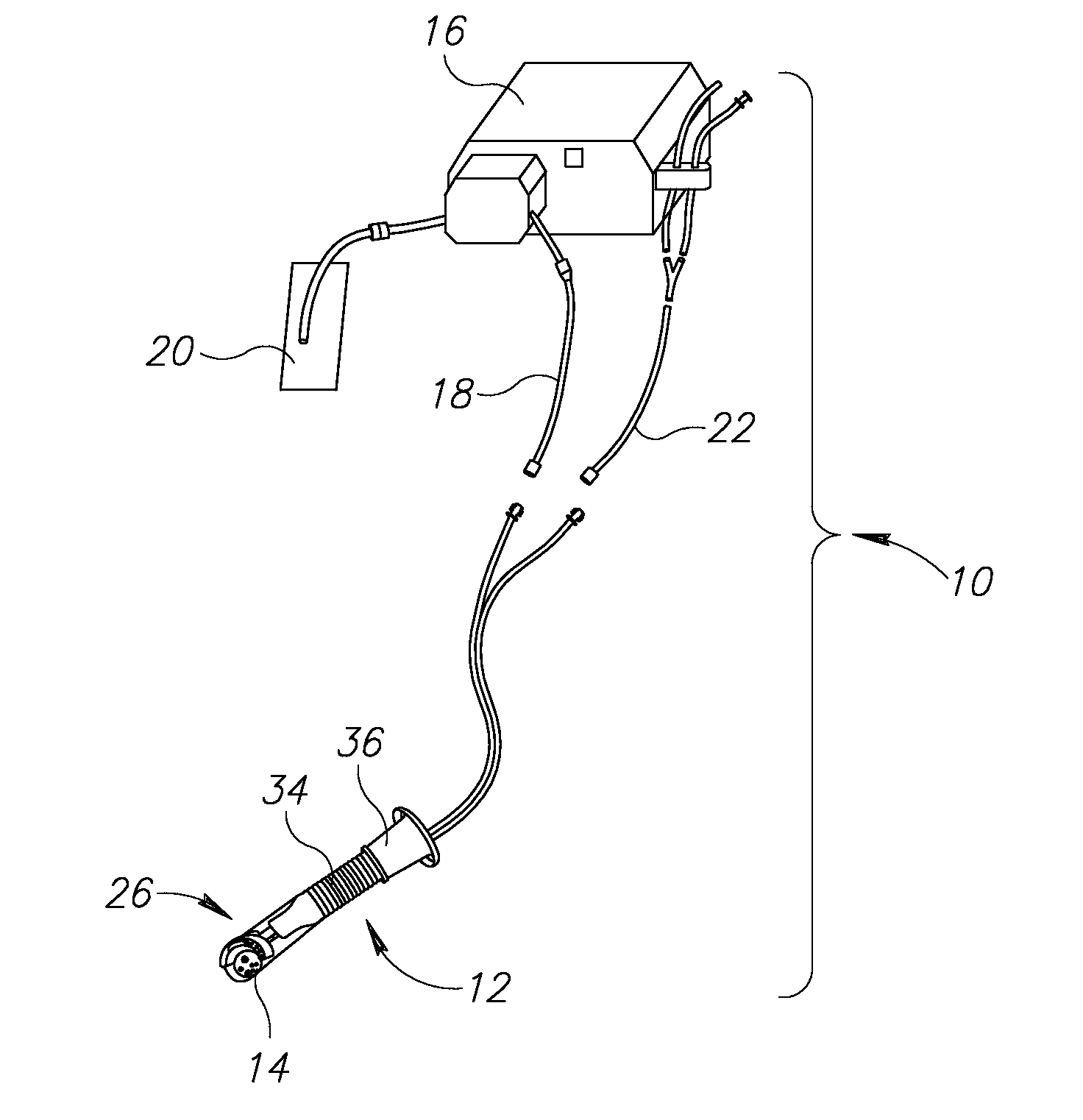 Endoscopic system with fluid cleaning