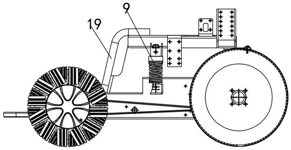 Chassis with four-wheel-drive electric wheels and working method of chassis