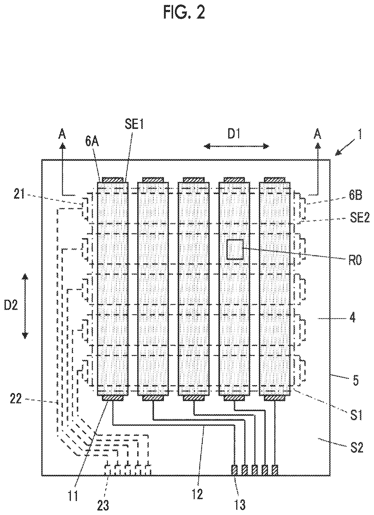 Conductive member, touch panel, and display device