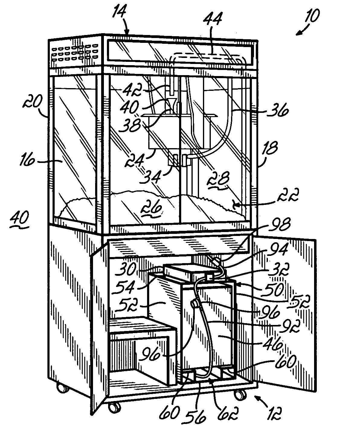 Oil delivery system for a popcorn popping machine