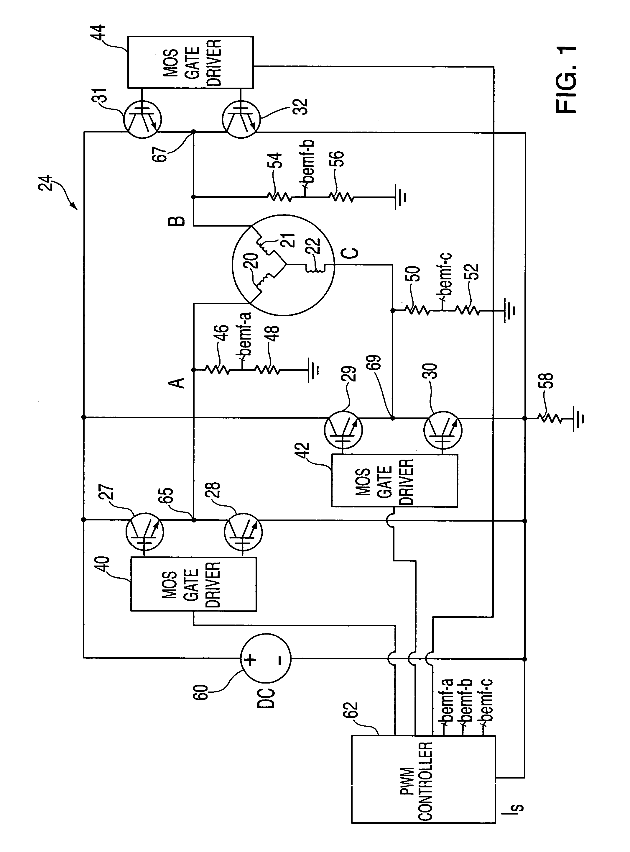 System, method, and an article of manufacture for starting a brushless direct current motor