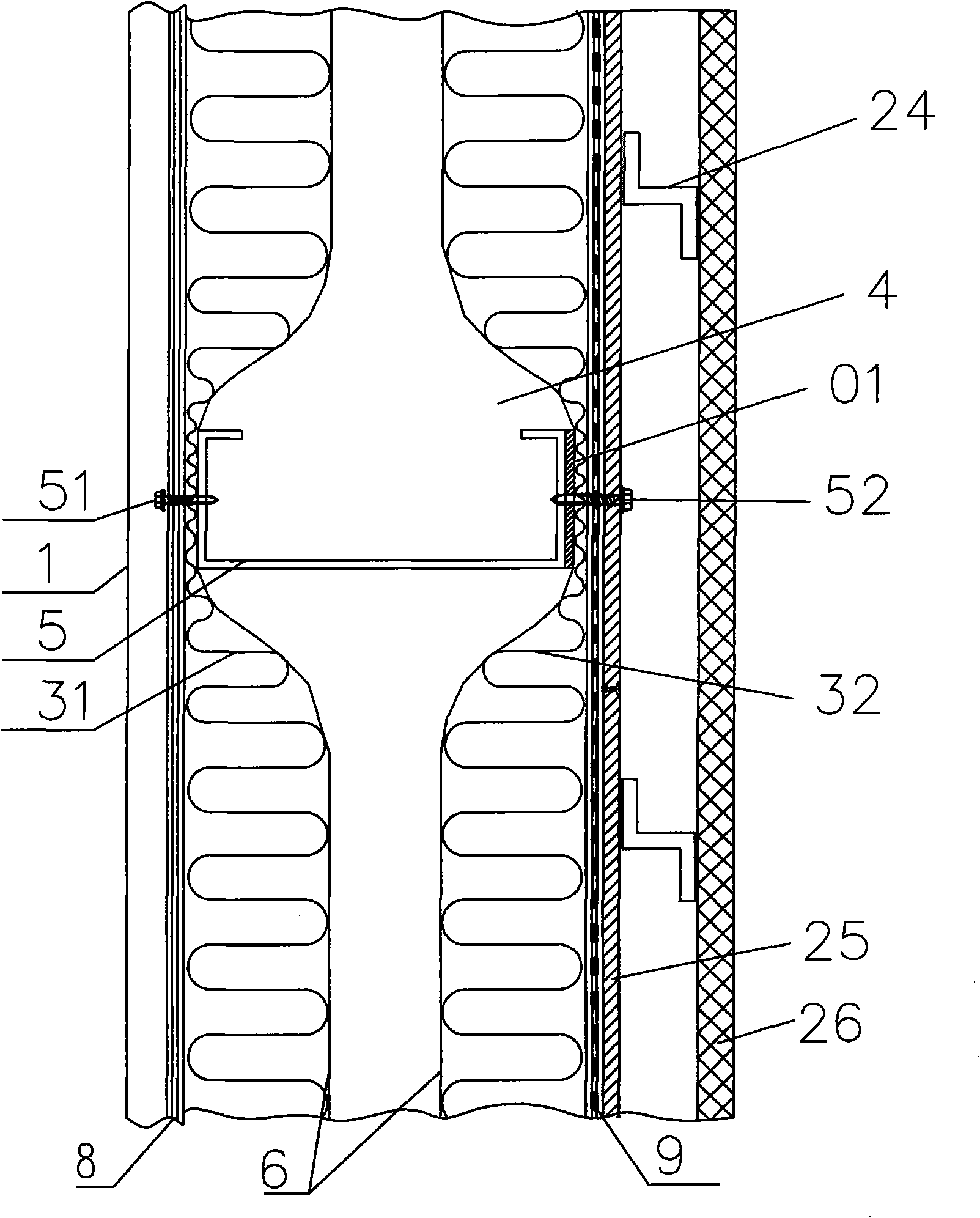 Composite heat-insulating containment system and construction method thereof