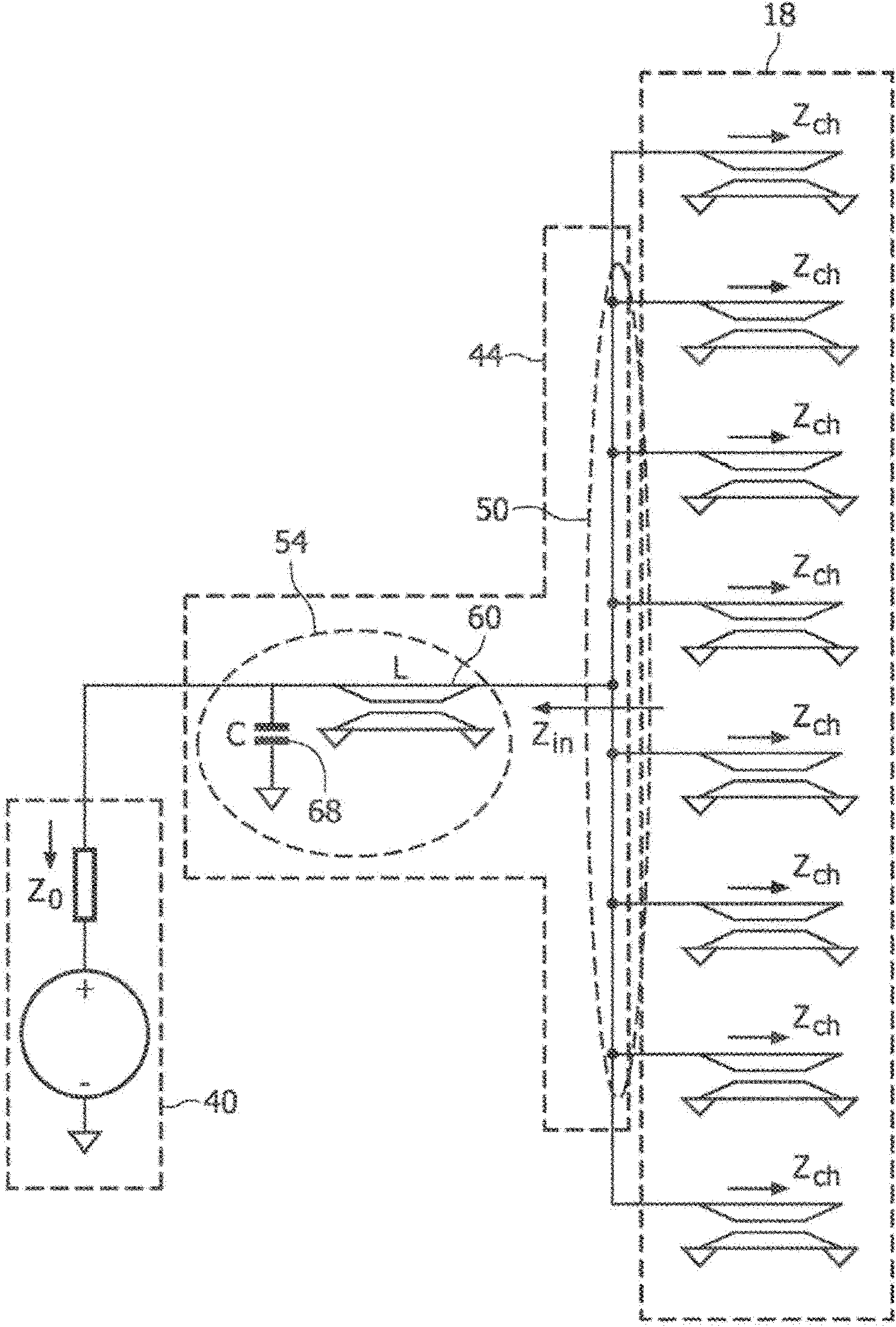 RF power splitter for magnetic resonance system