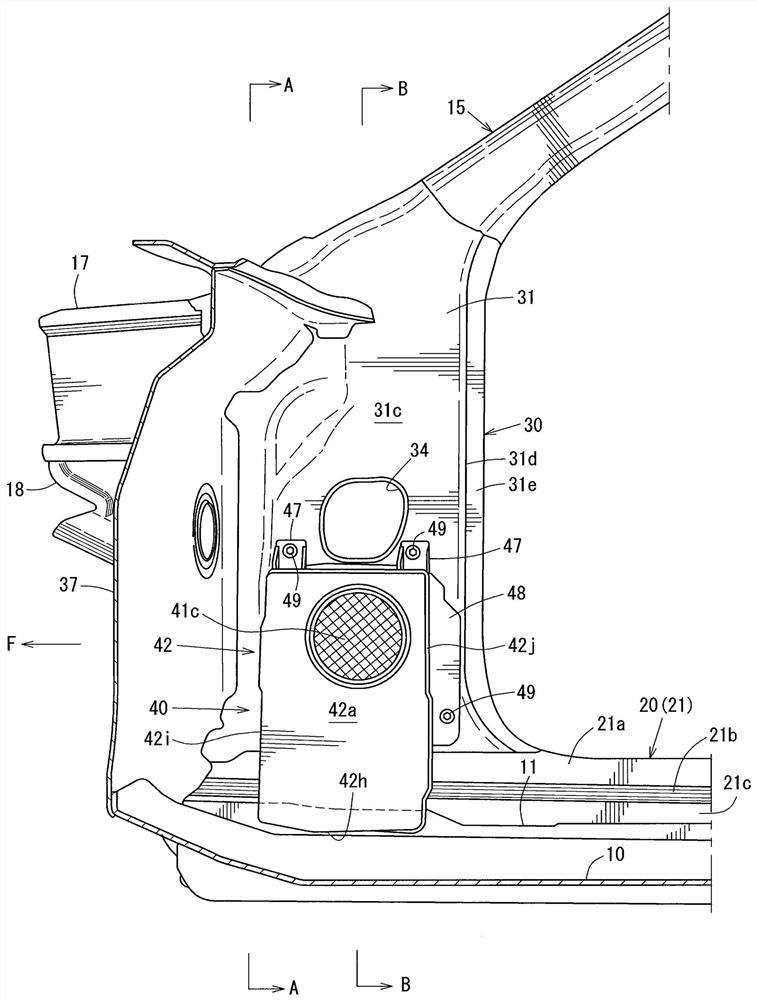 Speaker arrangement structure for vehicle