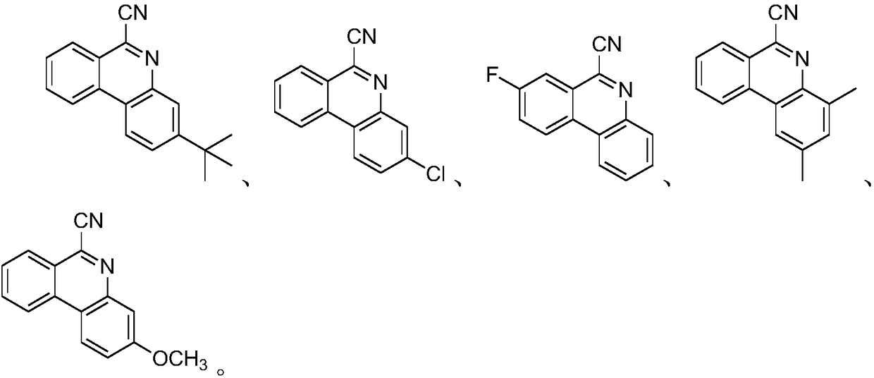 Method for synthesizing 6-cyanophenanthridine compounds