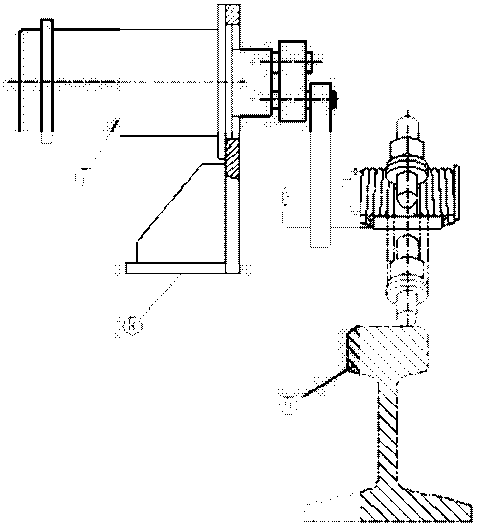 Elastic knocking device for track fastener detection trolley