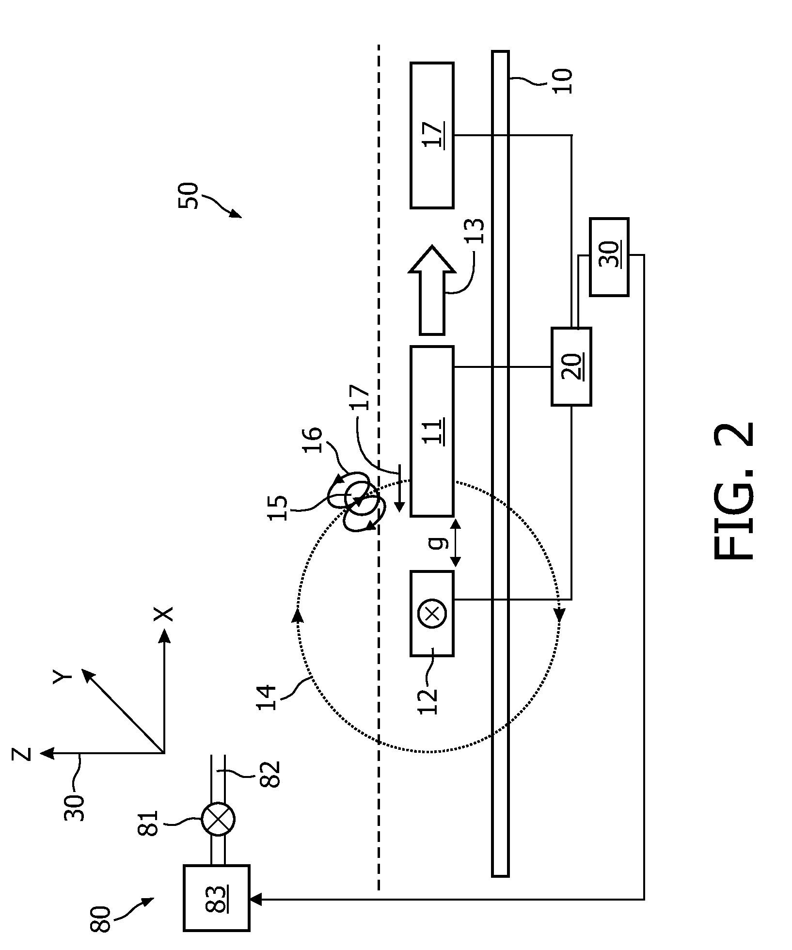 Sensor device for and a method of sensing particles