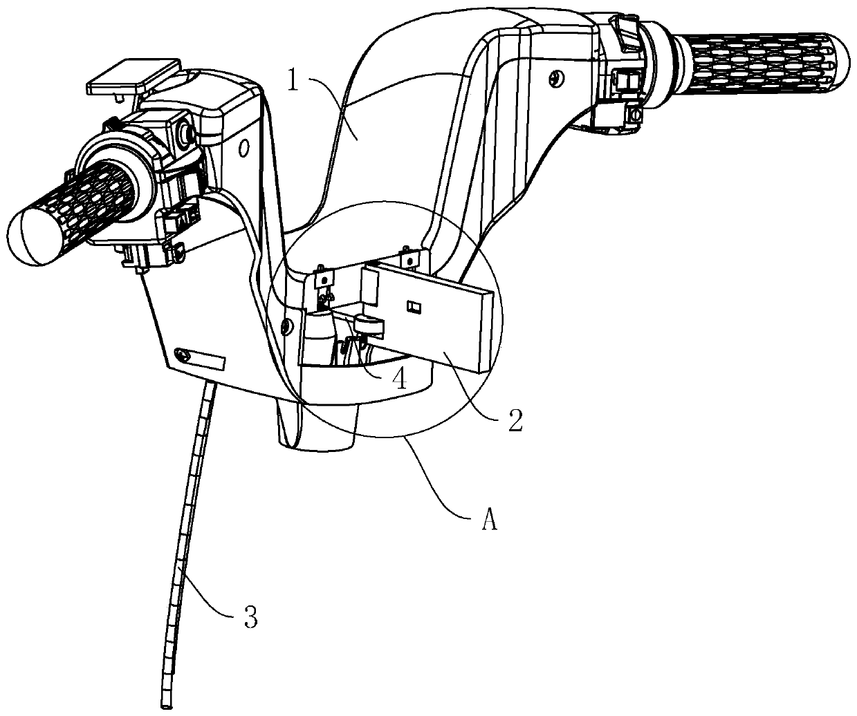 Parking system with handbrake directional control mechanism