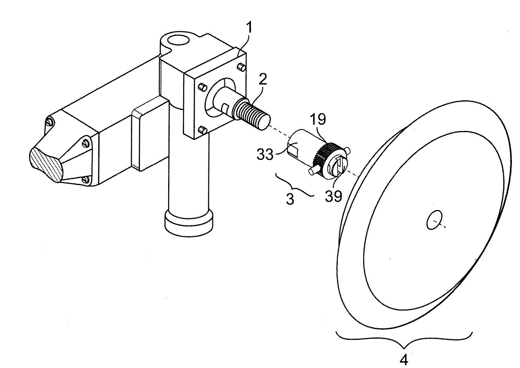 Quick release connector for a single or dual-sided pad