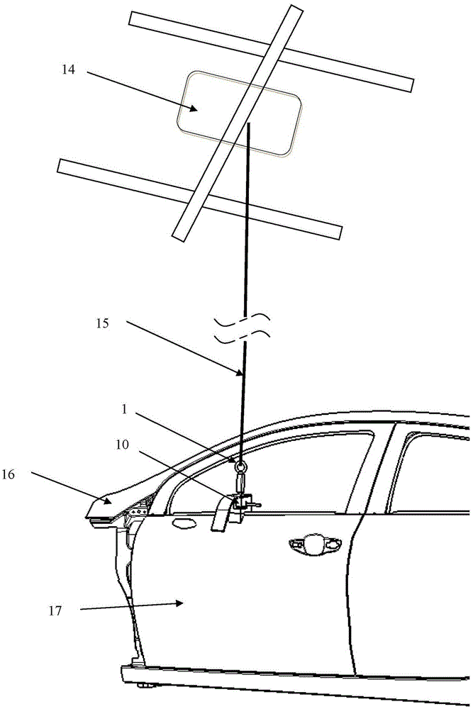 Motor vehicle door installation harness