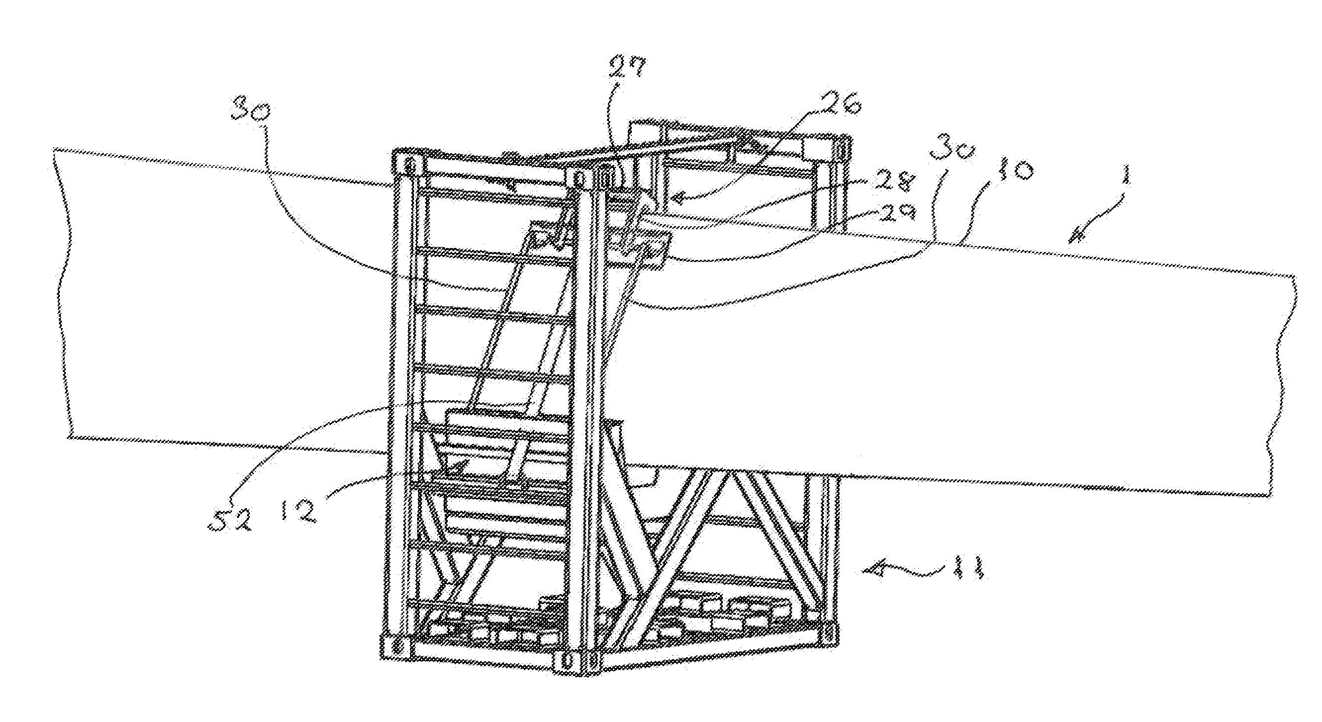 Transportation and storage system for wind turbine blades