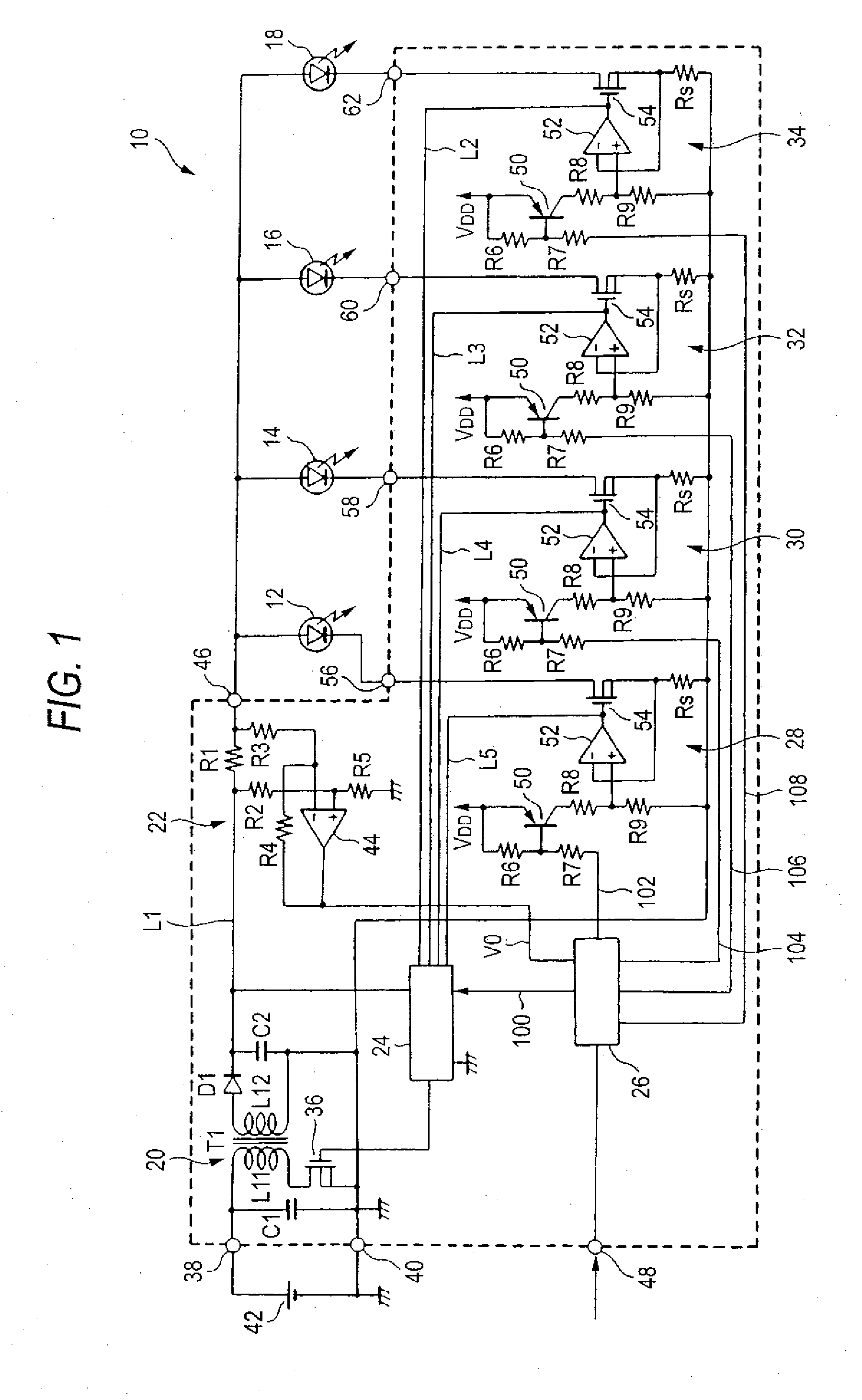Lighting control device of lighting device for vehicle
