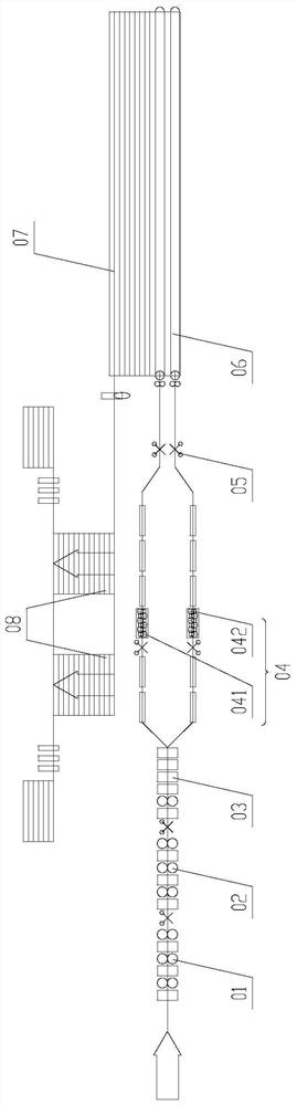 High-speed bar single-hole-pattern production line