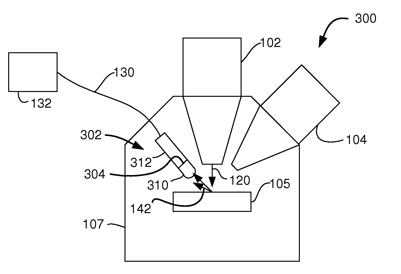 In-chamber electron detector