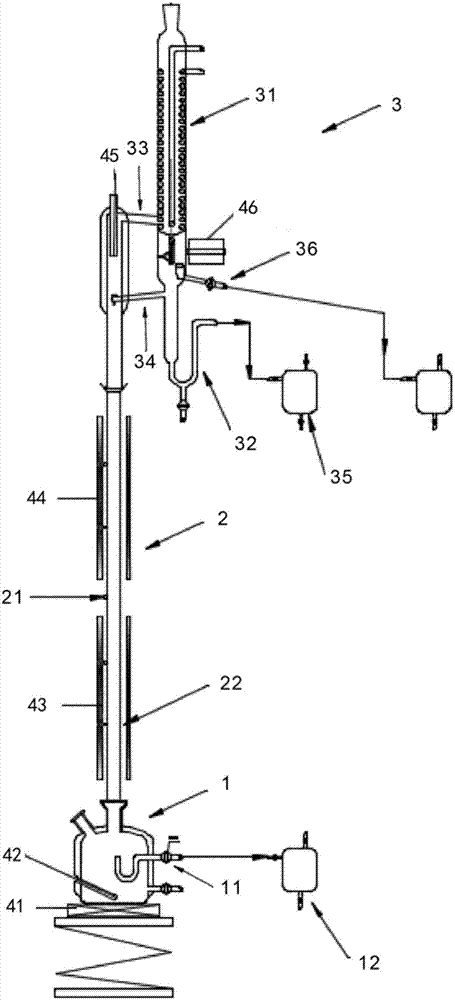 Azeotropic rectification separation apparatus, azeotropic distillation separation method of n-hexanol, and applications of apparatus and method
