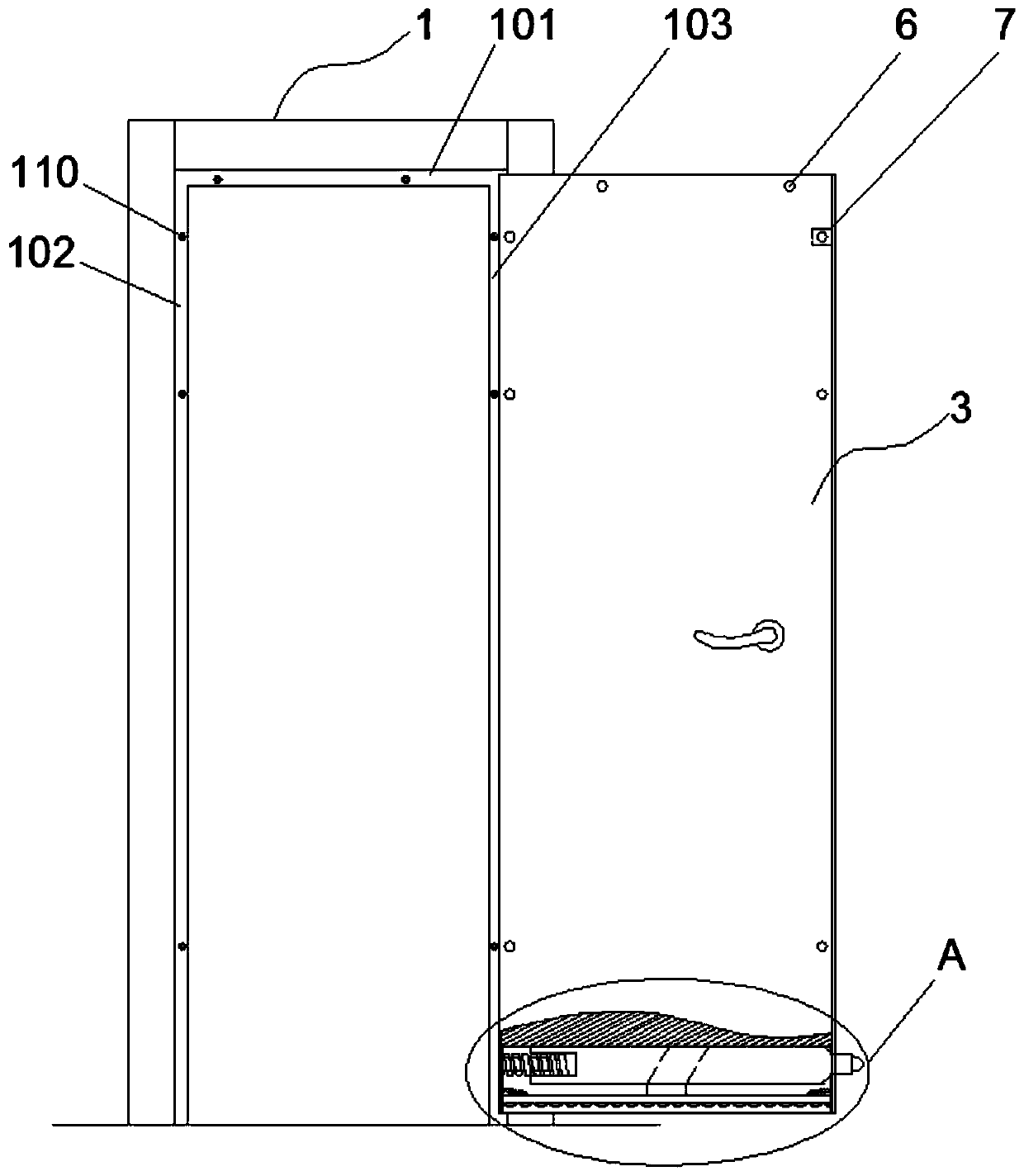 A soundproof door structure